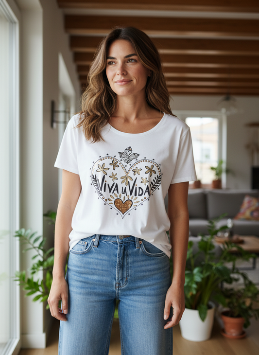 Grace Shirt Viva la Vida white