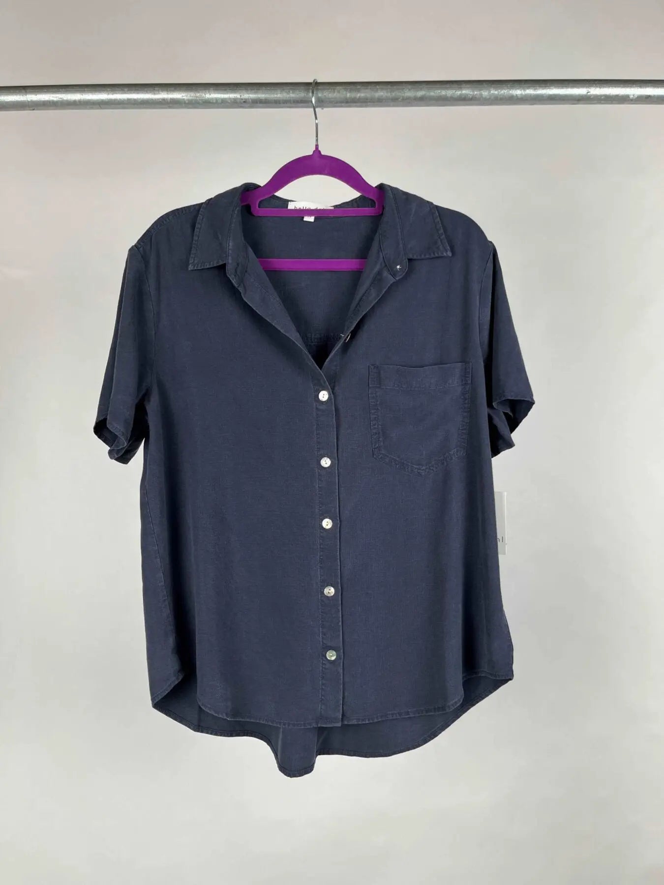 Bella Dahl Bluse kurzarm dunkelblau