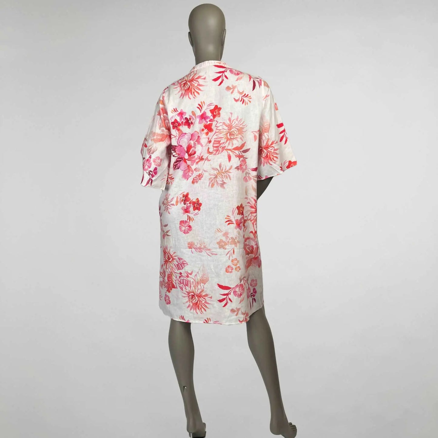 Gustav Kleid Costa Blumenprint rosa rot