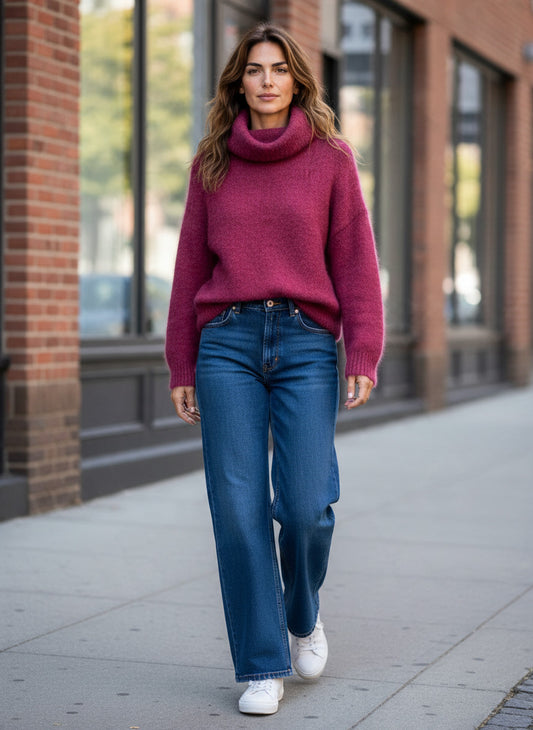 Bella Dahl Pullover fuchsia