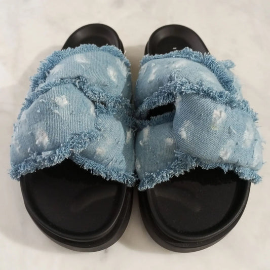 INUIKII Soft Crossed Jeans light blue
