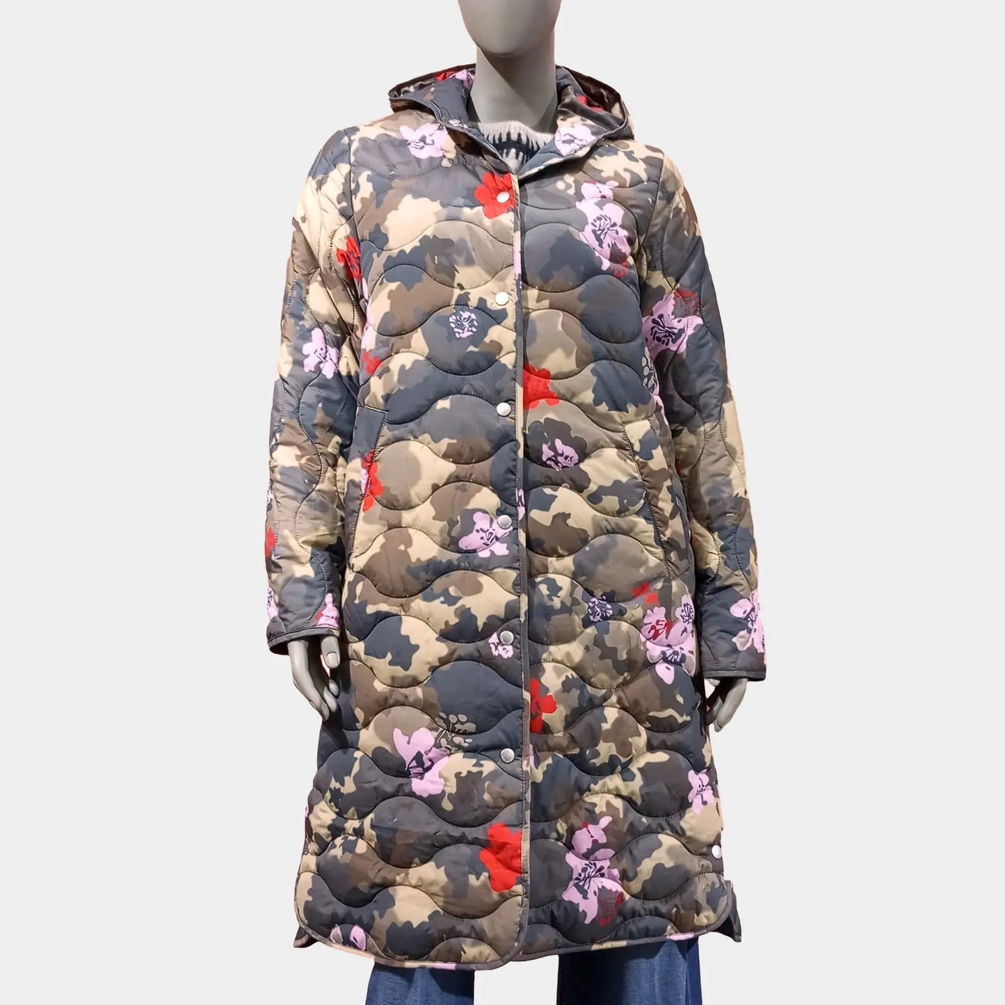 Ilse Jacobsen Steppmantel Floral Camo