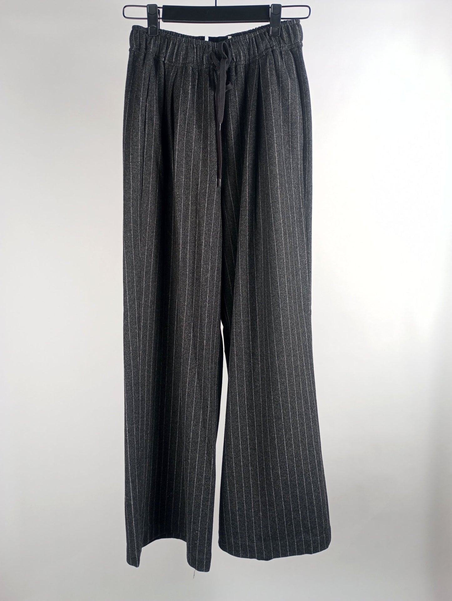 Grace Hose pinstrip wide leg dark grey
