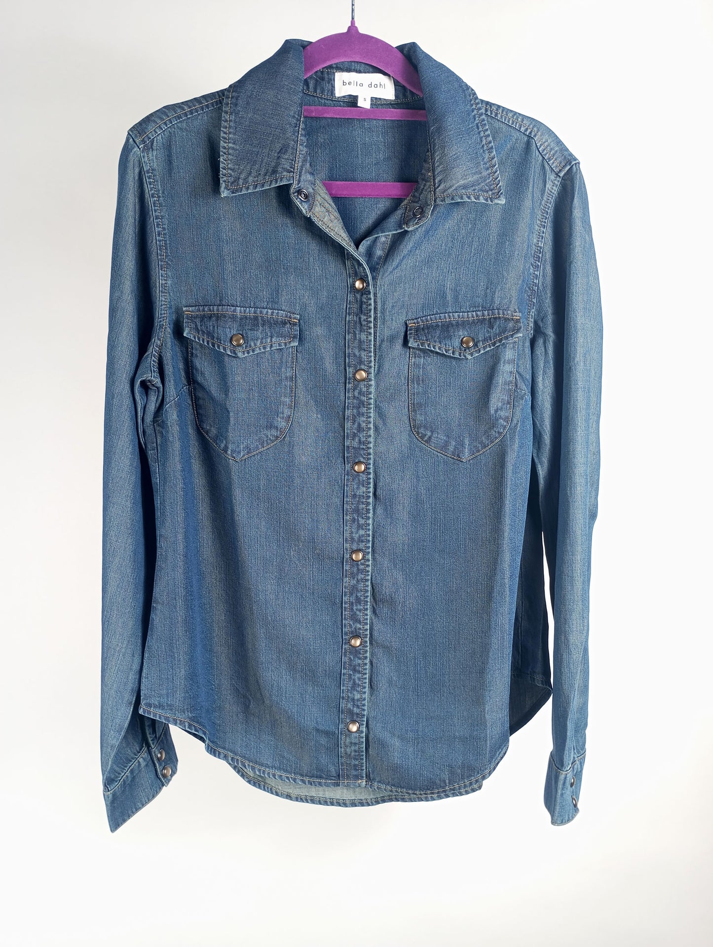 Bella Dahl Jeanshemd Westernstyle dunkelblau