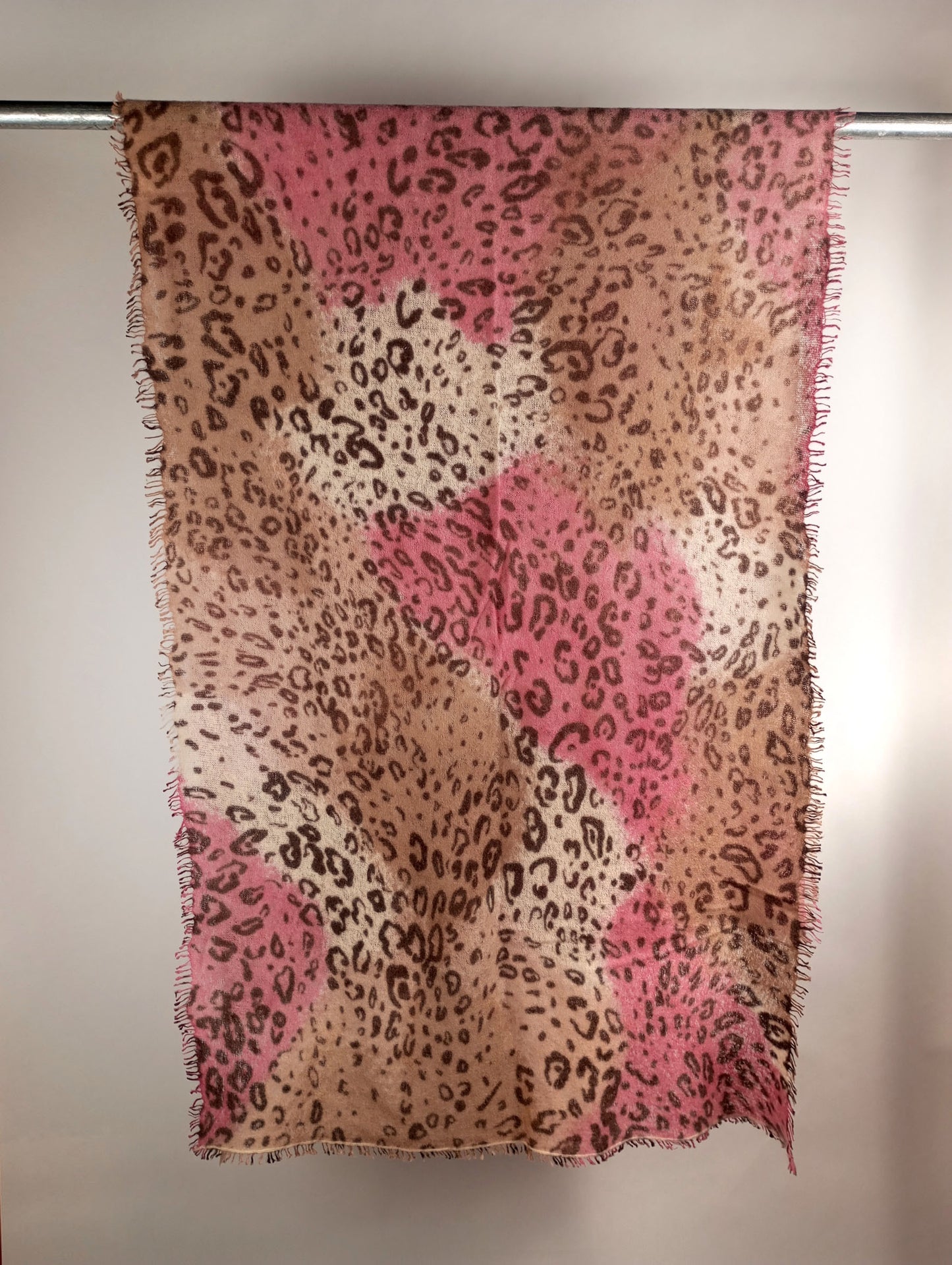MALA ALISHA Cashmere Schal LIZARD camel/pink