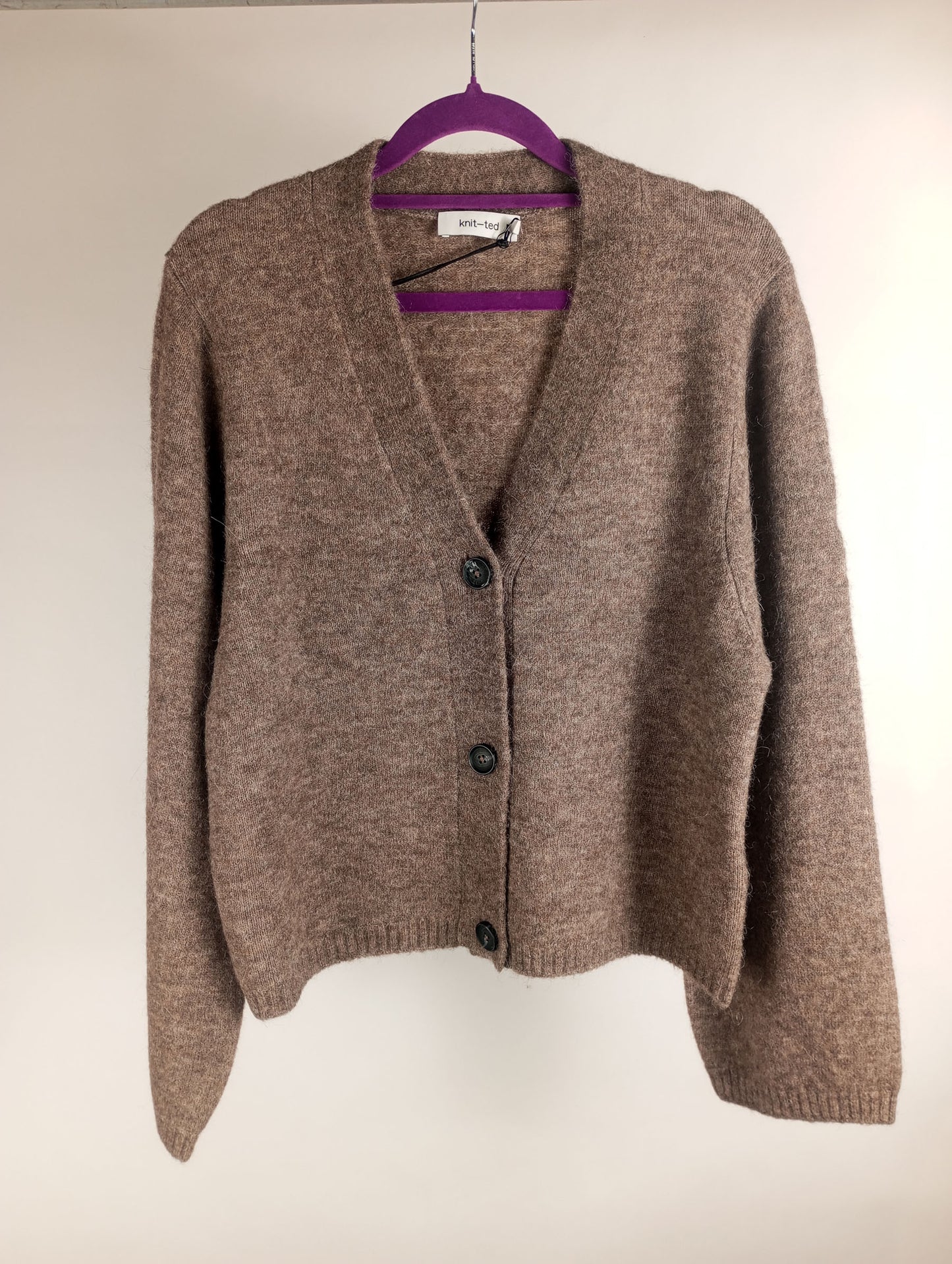 knit-ted Strickcardigan Ariel walnut