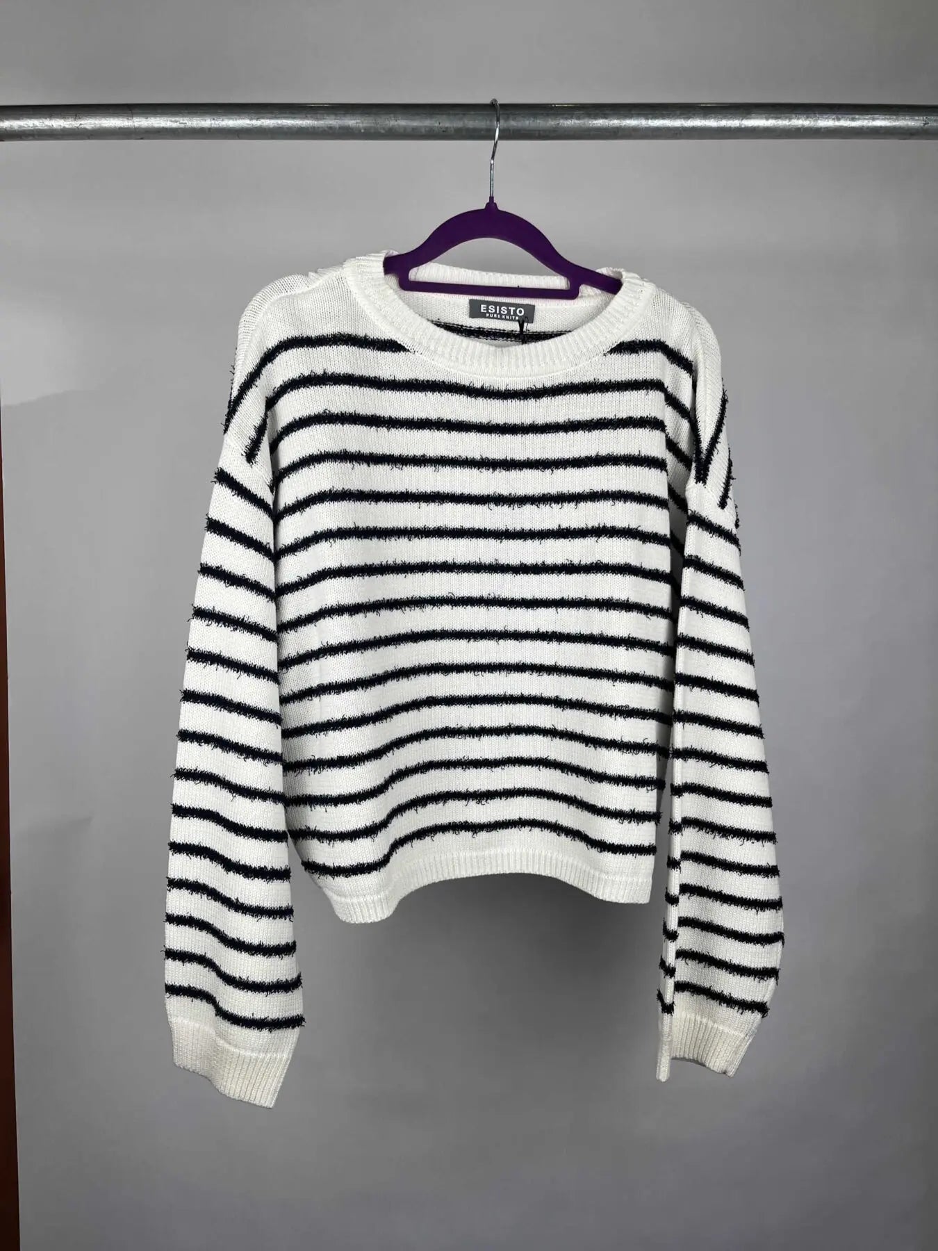 esisto Strickpulover summerwhite black