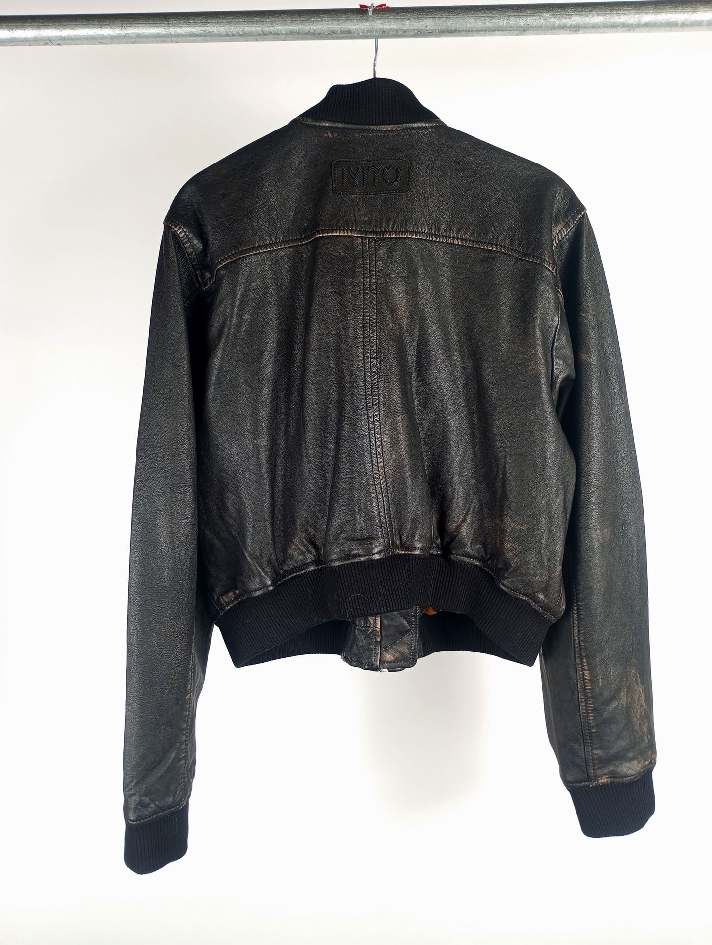 IYITO Lederjacke IYDiyana used black