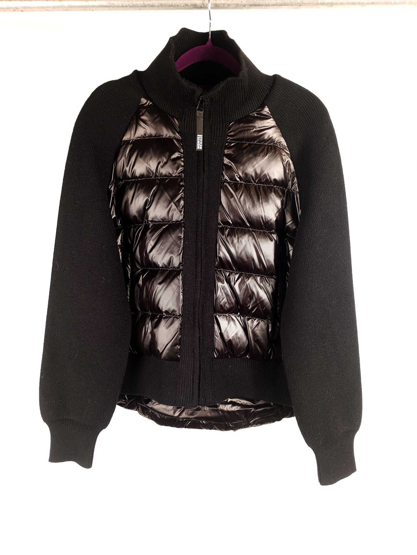 Montereggi Jacke Gift Steppstrickjacke black