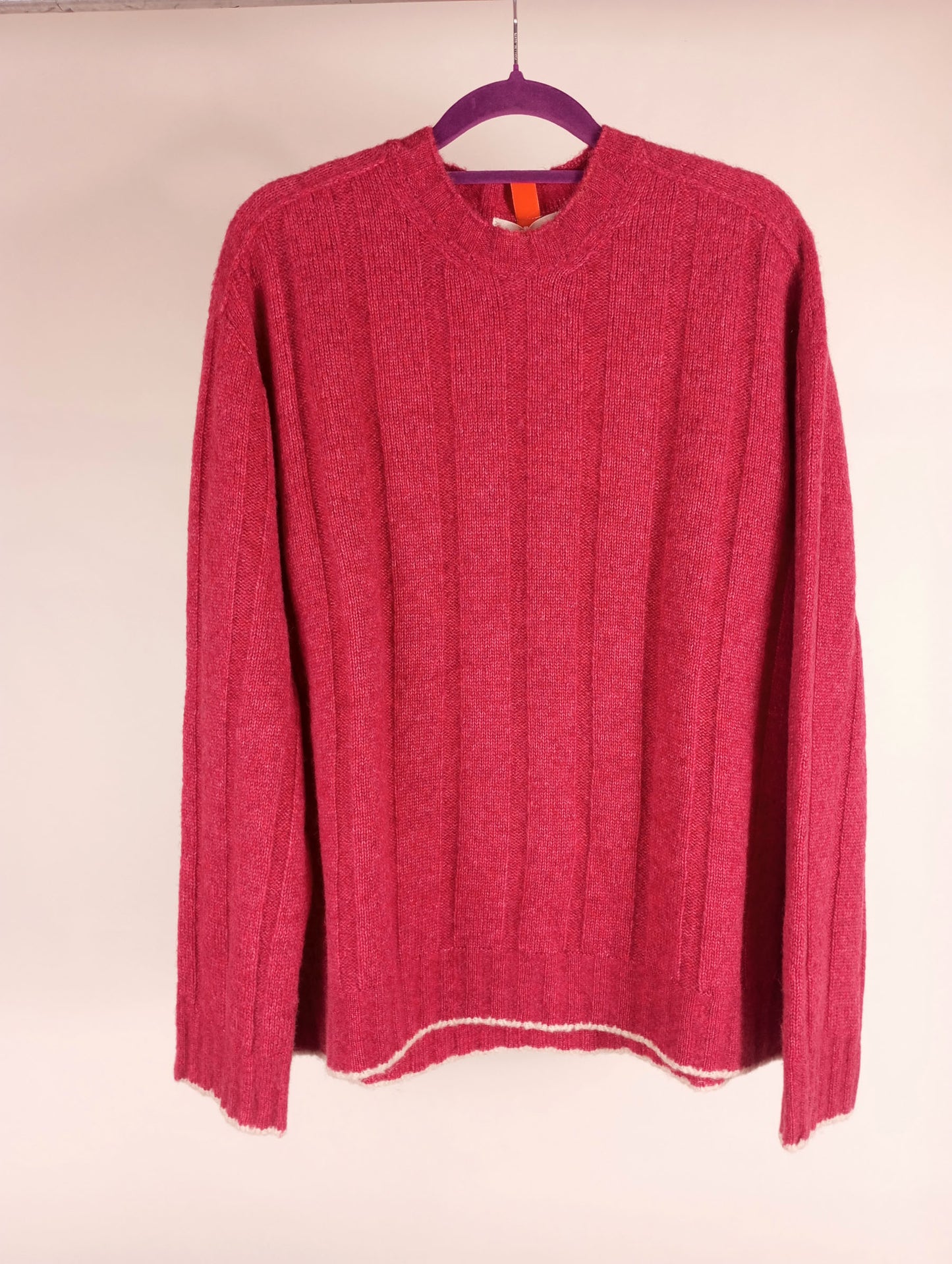 Tenné Strickpullover Carlotta rosa/ beige (cherry pink)