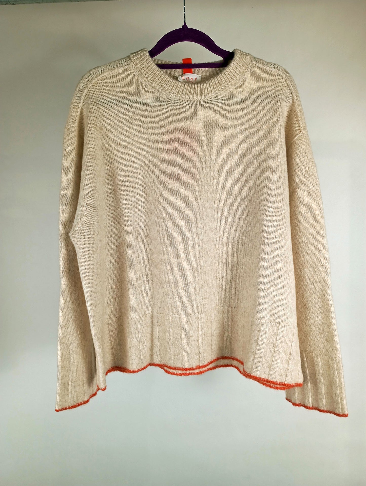 Tenné Strickpullover Claudia beige/orange