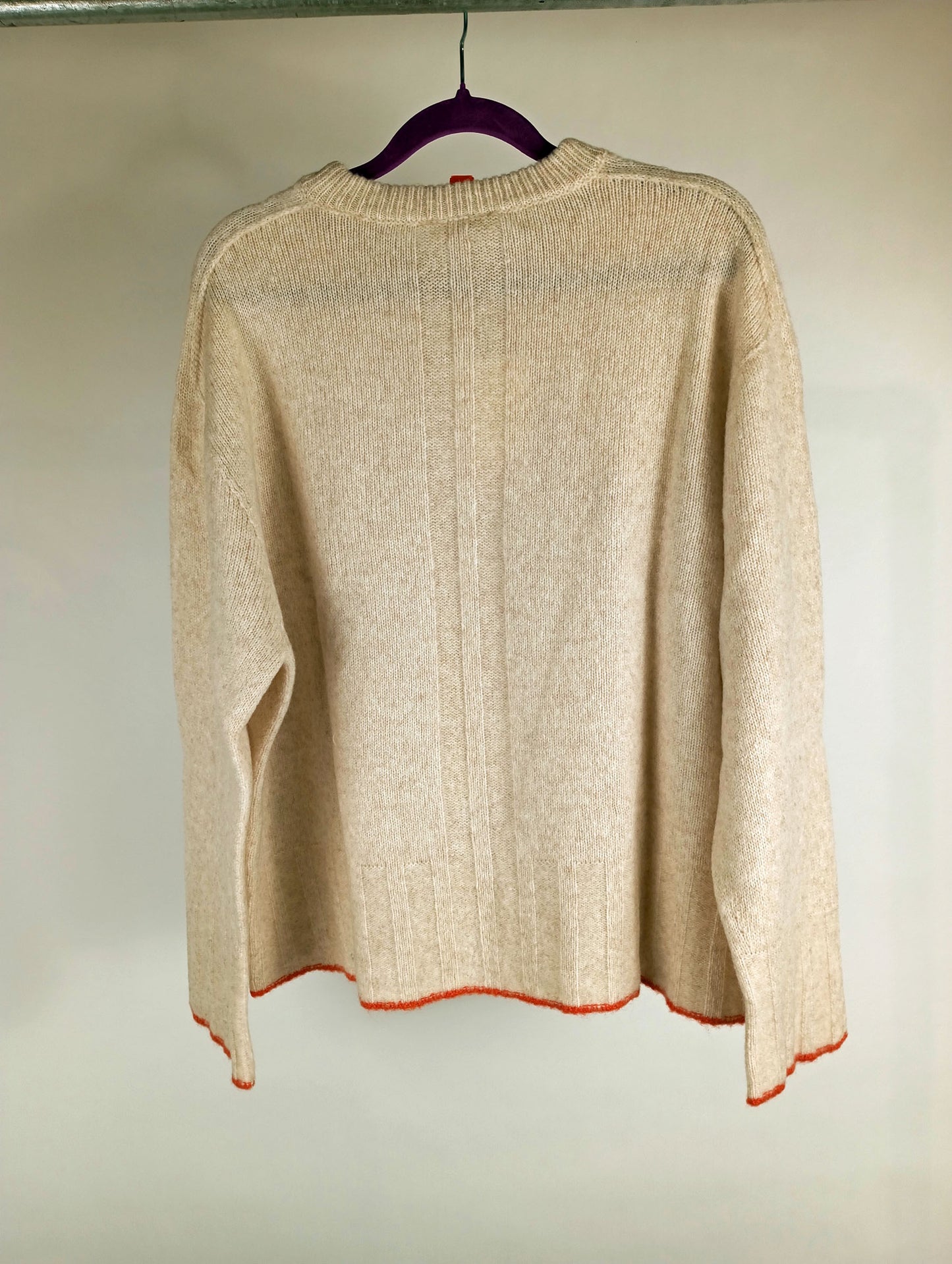 Tenné Strickpullover Claudia beige/orange