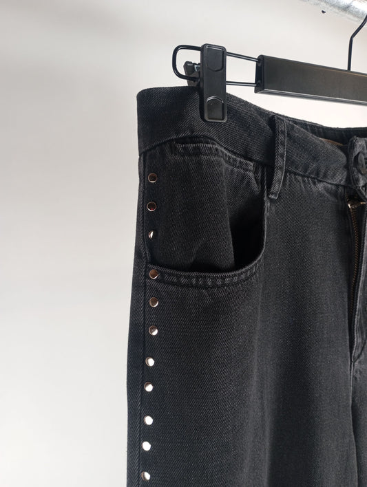 Bella Dahl Hose mit Nieten black