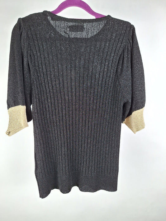 Grace Lurexpulli kurzarm Minerva black