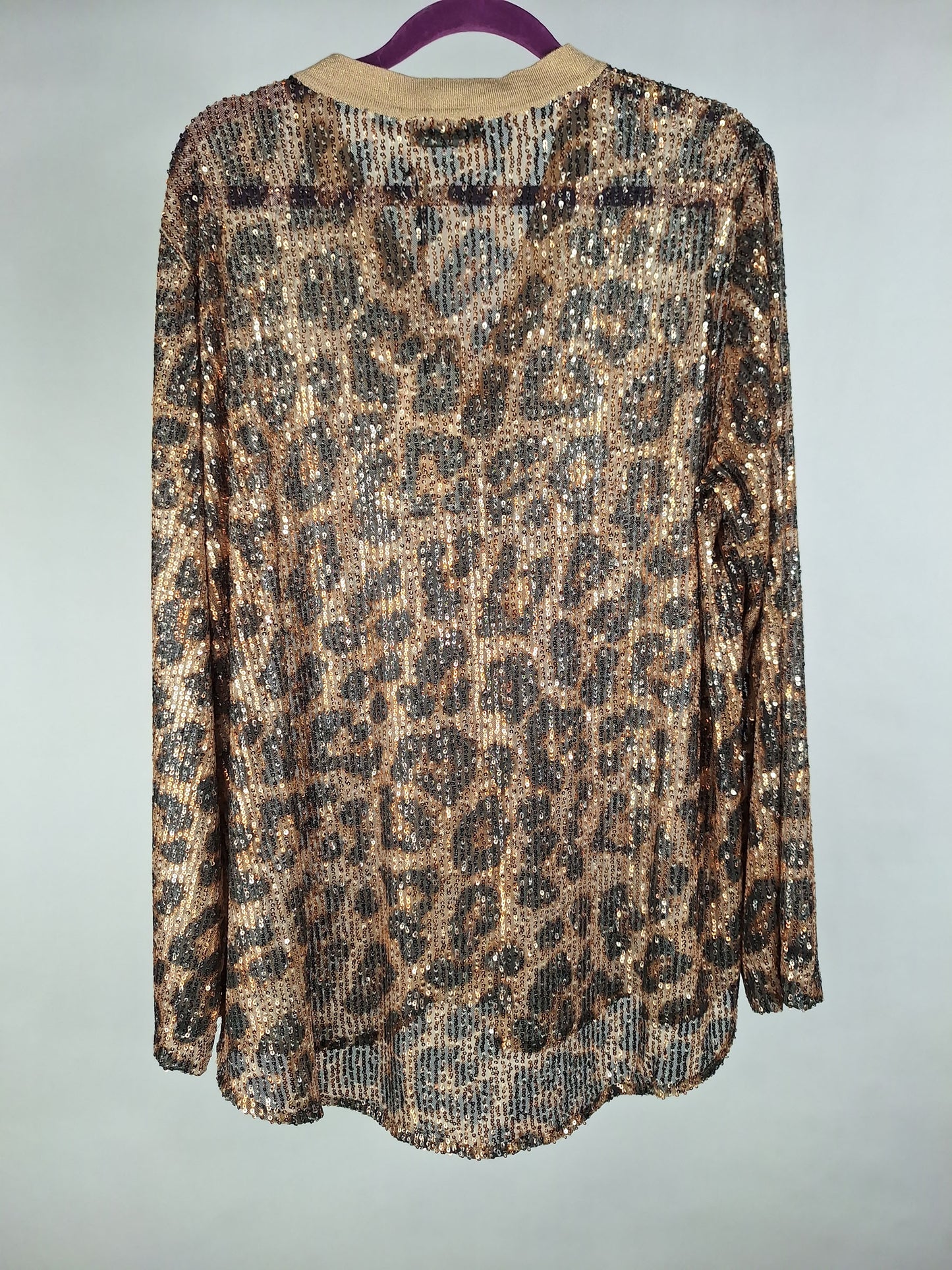 Grace Bluse Leo Pailletten gold
