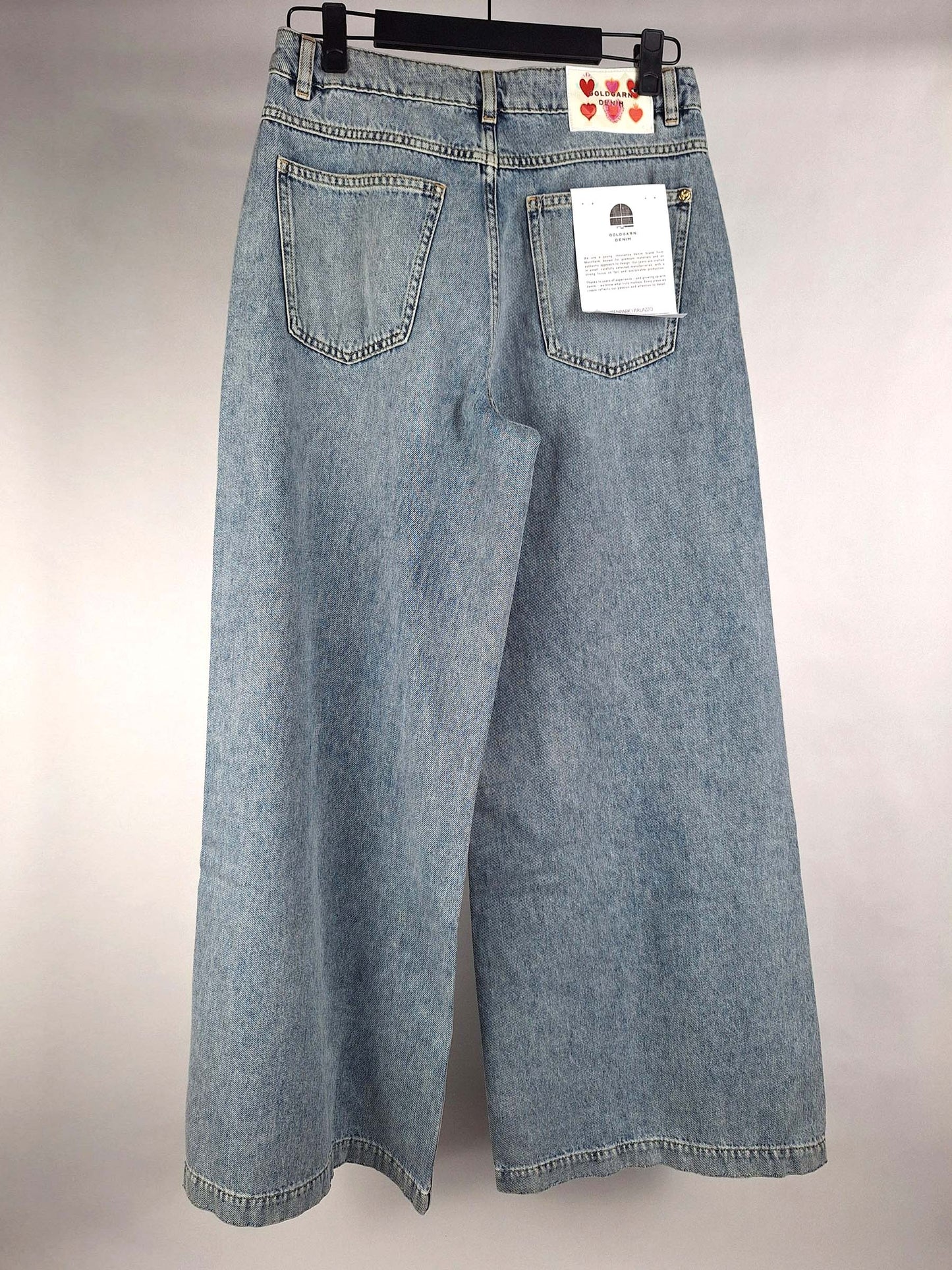 Goldgarn Jeans Luisenpark Palazzo short vintageblue
