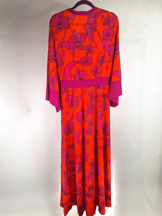 Harm Jopp Kleid Tui lang pink botanik