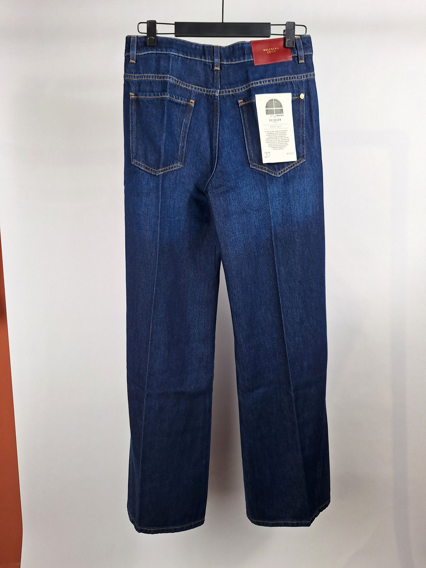 Goldgarn Jeans Luisa Twisted Wide Leg darkblue