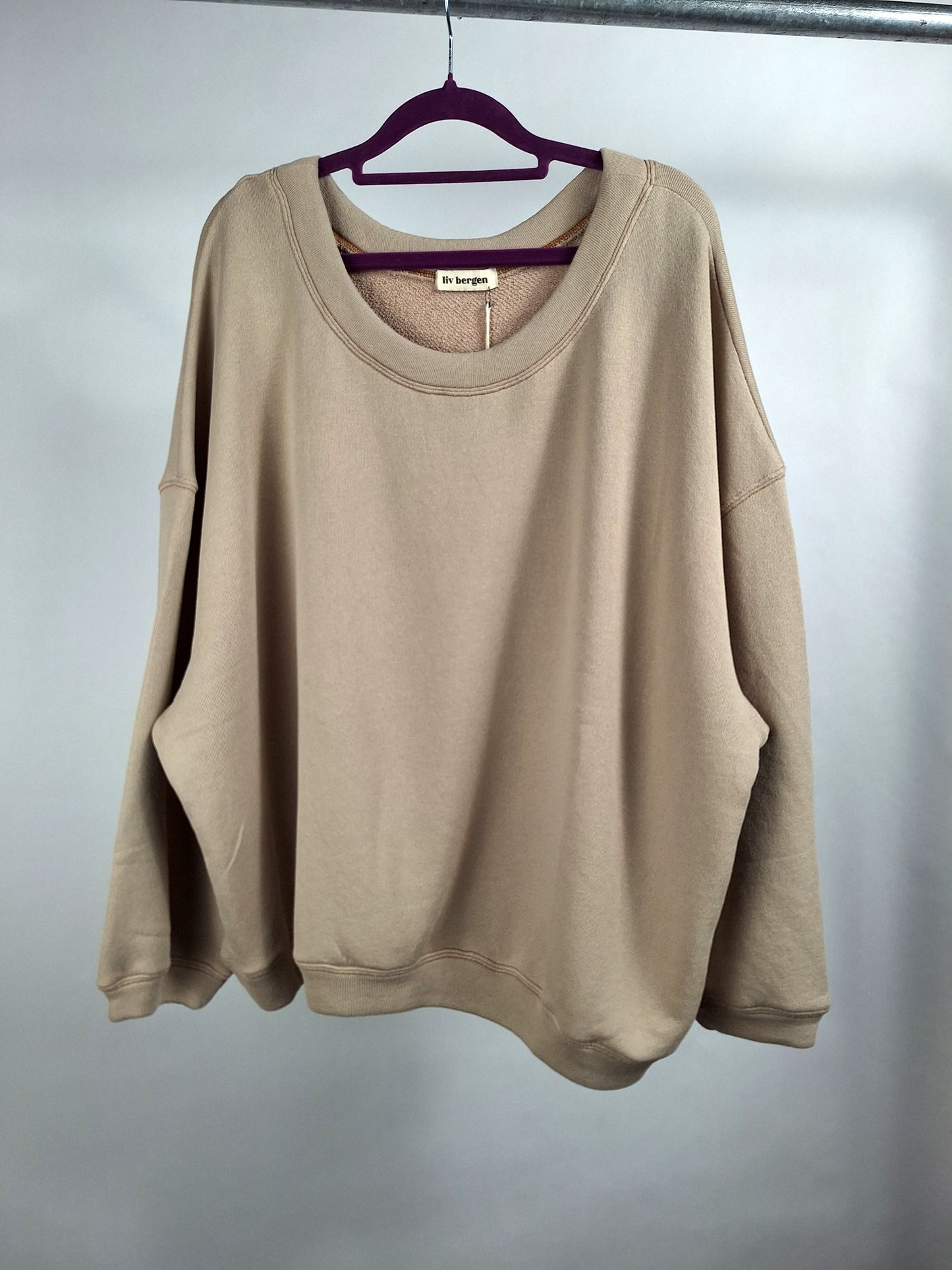 Liv Bergen Sweater Sky Dreaming cappuccino