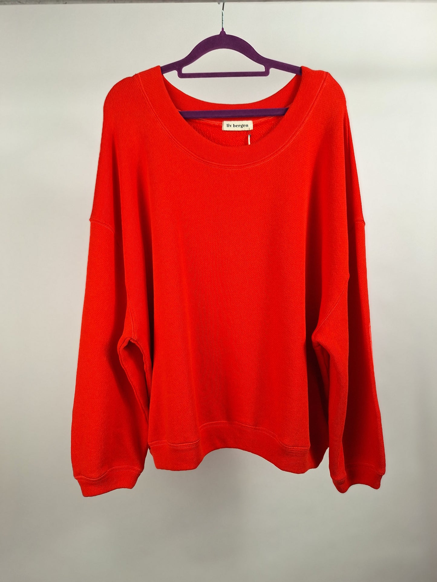 Liv Bergen Sweater Sky Dreaming red