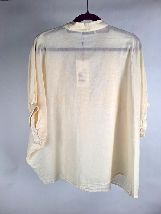 SOSUE Bluse Cowboy crafted panna