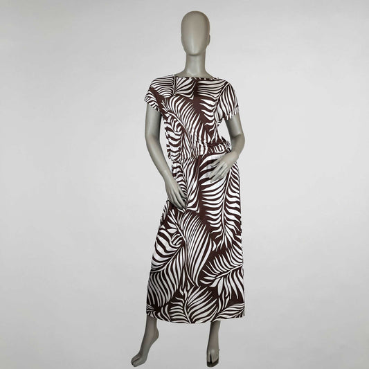 marivie Kleid So what big leaves choco