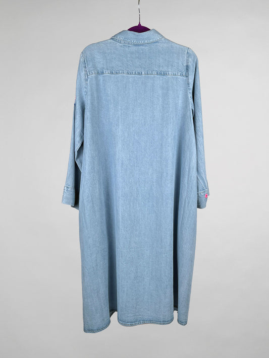 Grace Jeanskleid bleached denim