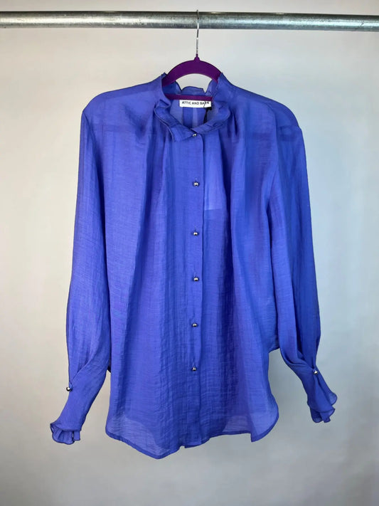 Attic & Barn Bluse Evje  Baja blu