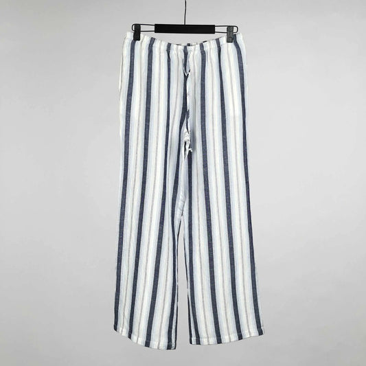 Bella Dahl Hose wide leg blau weiß gestreift