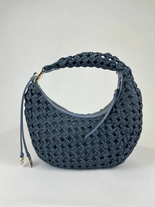 Borbonese Tasche Hobo mini denim