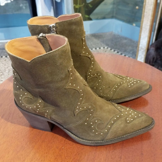 Ducanero Cowboystiefelette  Crosta Bambu green