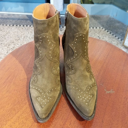 Ducanero Cowboystiefelette Crosta Bambu green