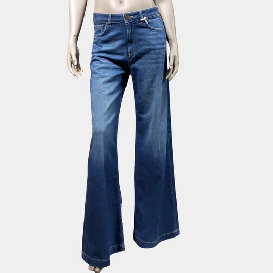 Goldgarn Jeans Luisenpark Palazzo midblue