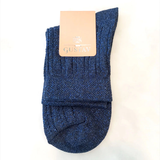 Gustav Socken Adele Navy glitzer