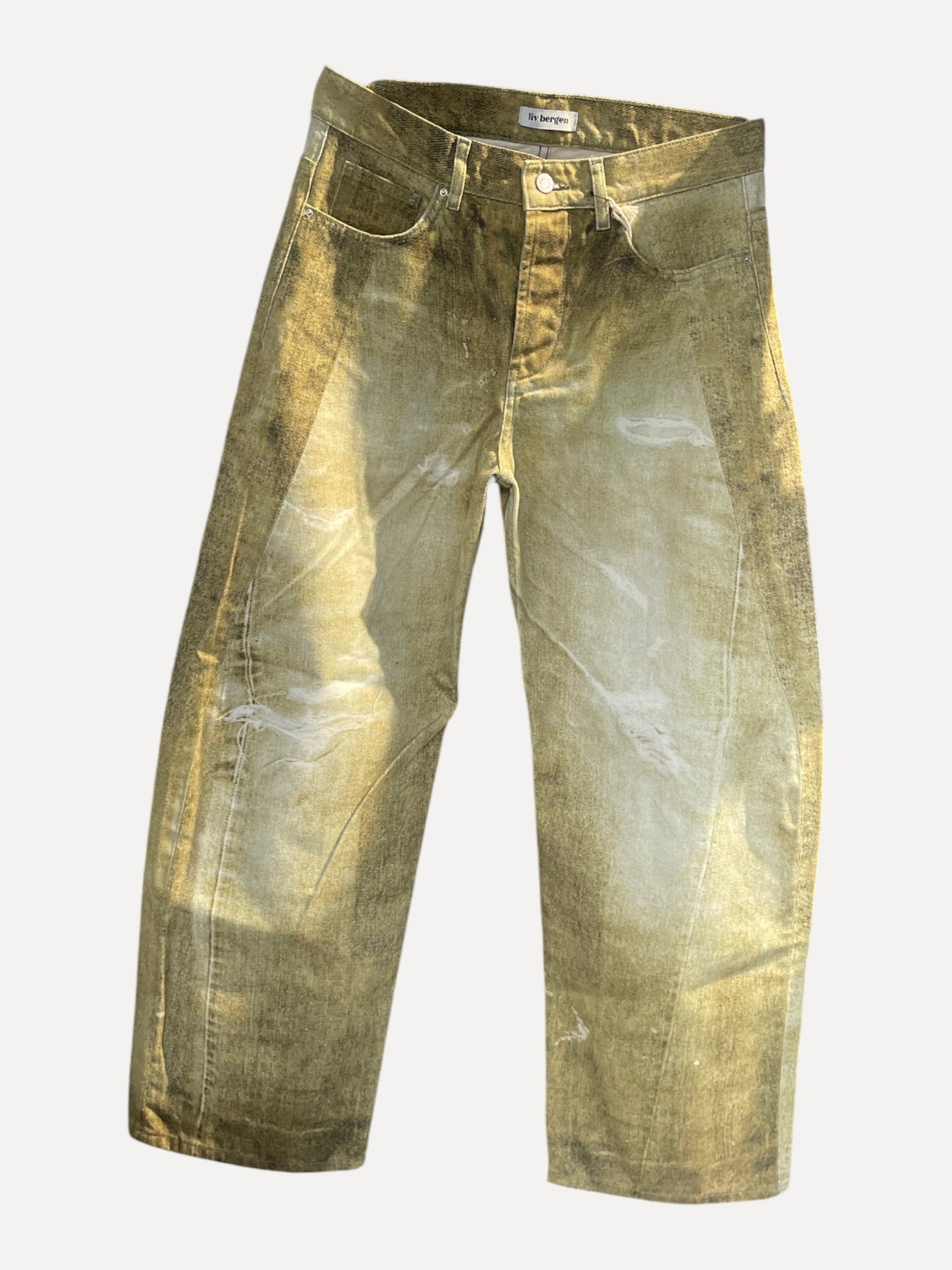 Liv Bergen Hose Hongkonk Laserprint green