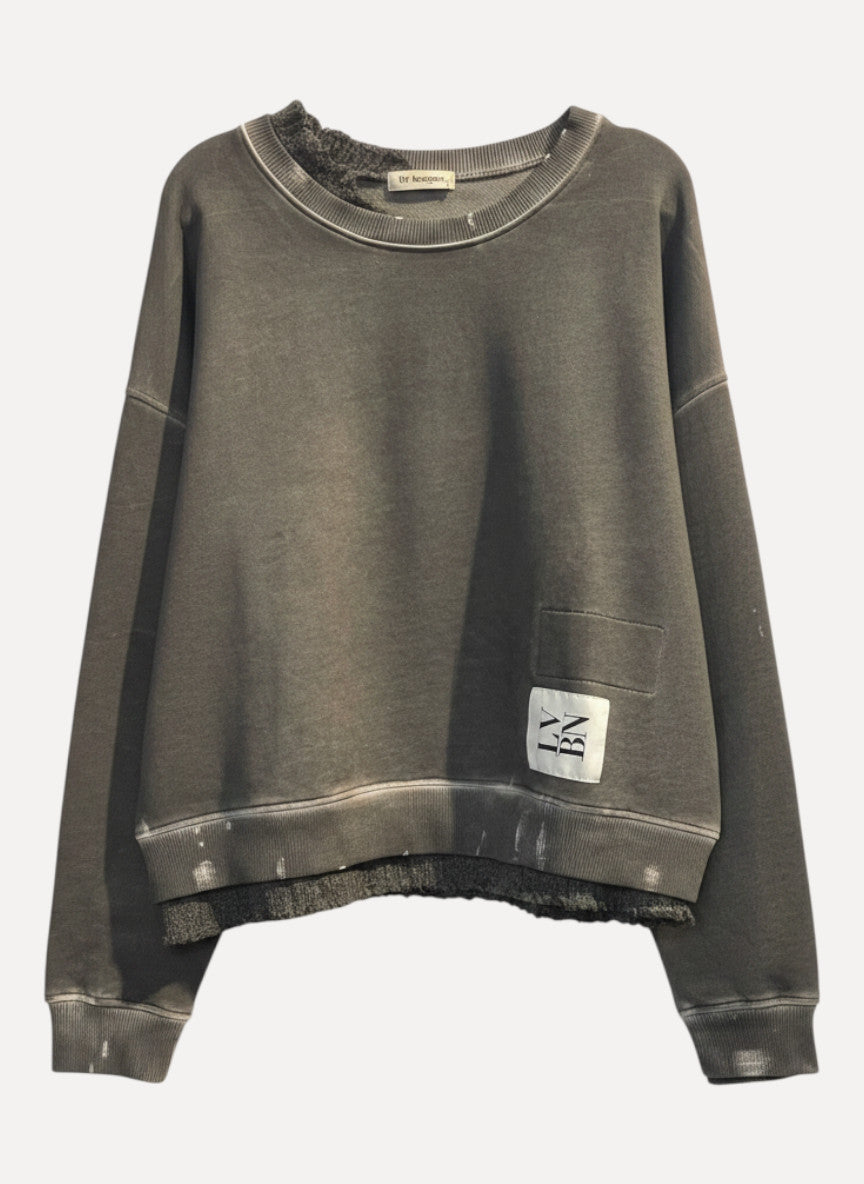 Liv Bergen Sweater DETROIT espresso