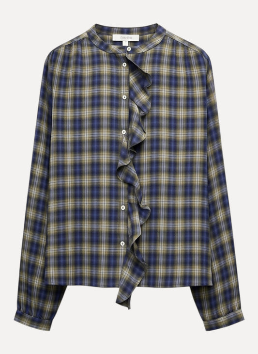 JcSophie Bluse Pearl blue check