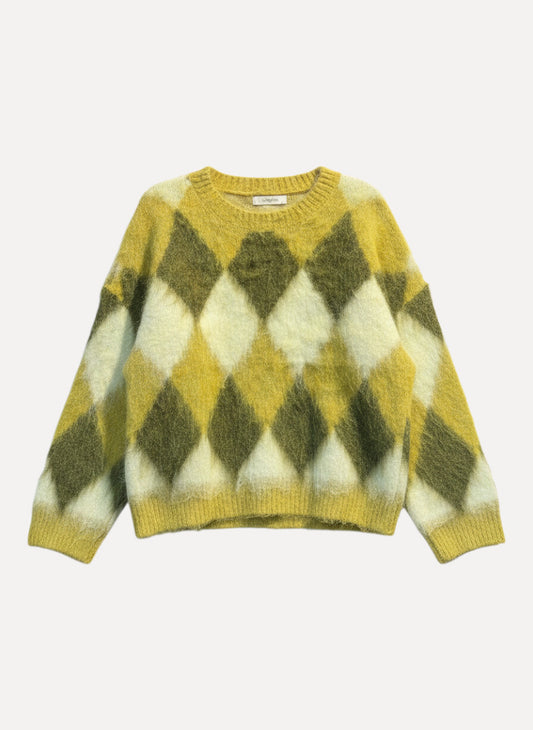 JcSophie Pullover Phil lime argyle
