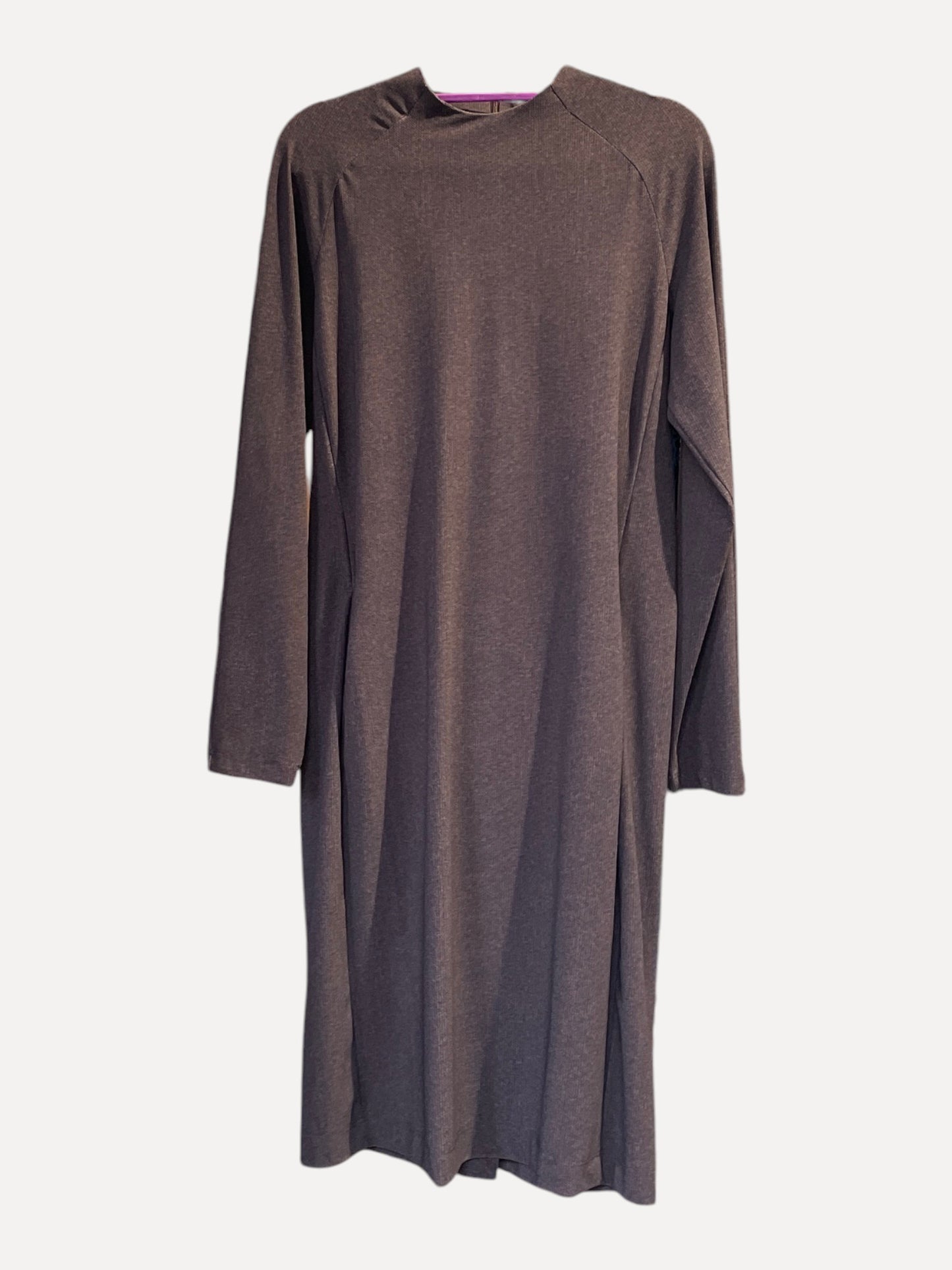 JAPANTKY Kleid Runa Pique merlot blend structure