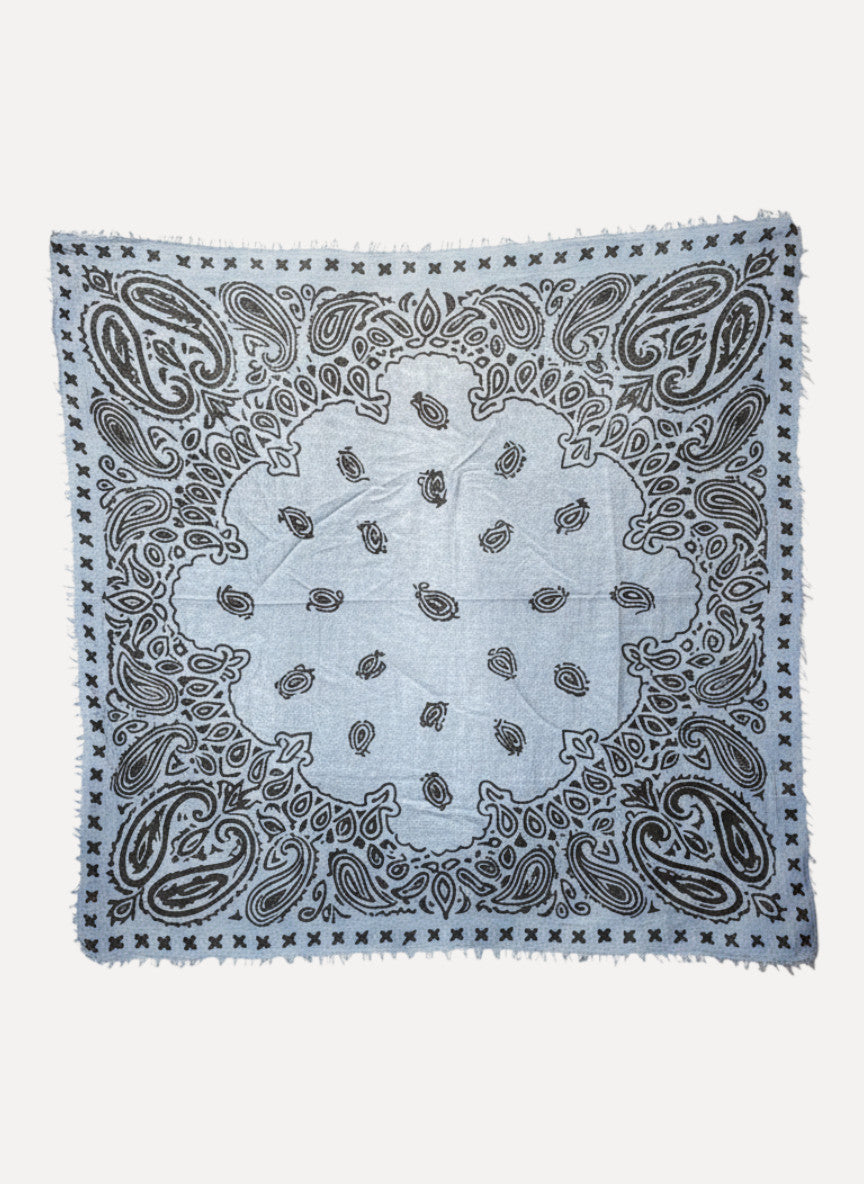 Mouleta Tuch cashmere Paisley dark blue