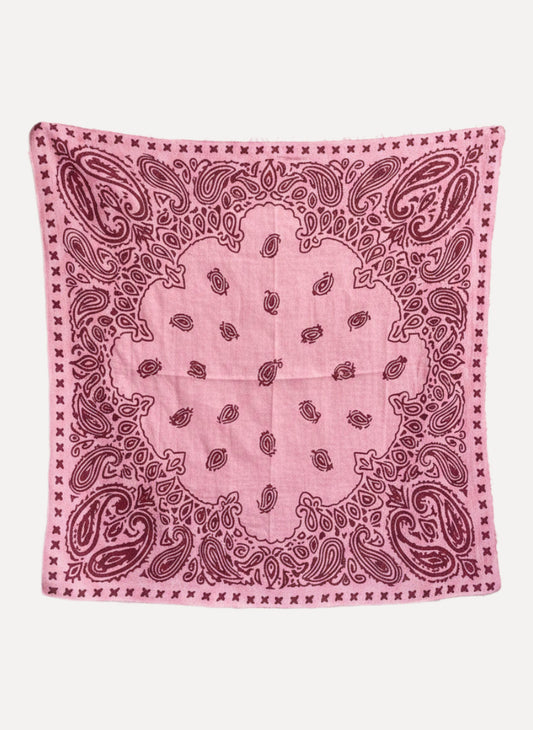 Mouleta Tuch cashmere Paisley rose/beet red