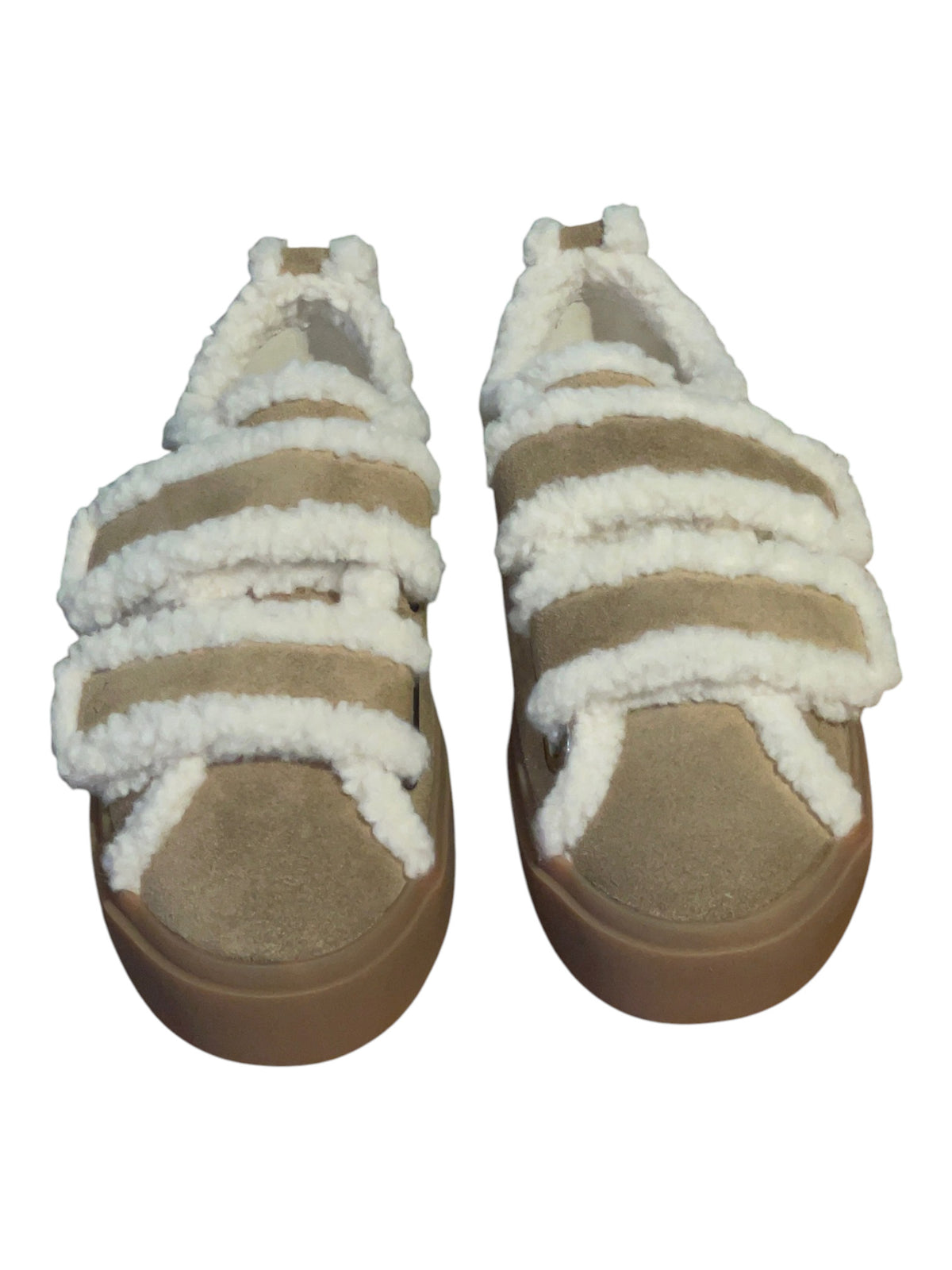 INUIKII Sneaker Shearling low velcro light beige