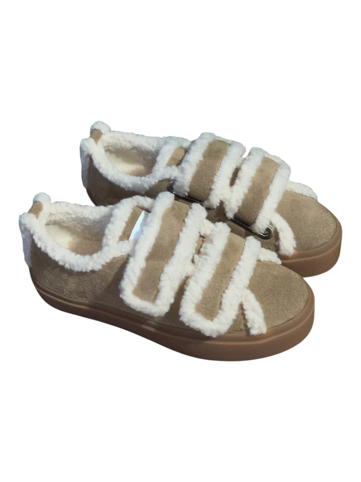 INUIKII Sneaker Shearling low velcro light beige