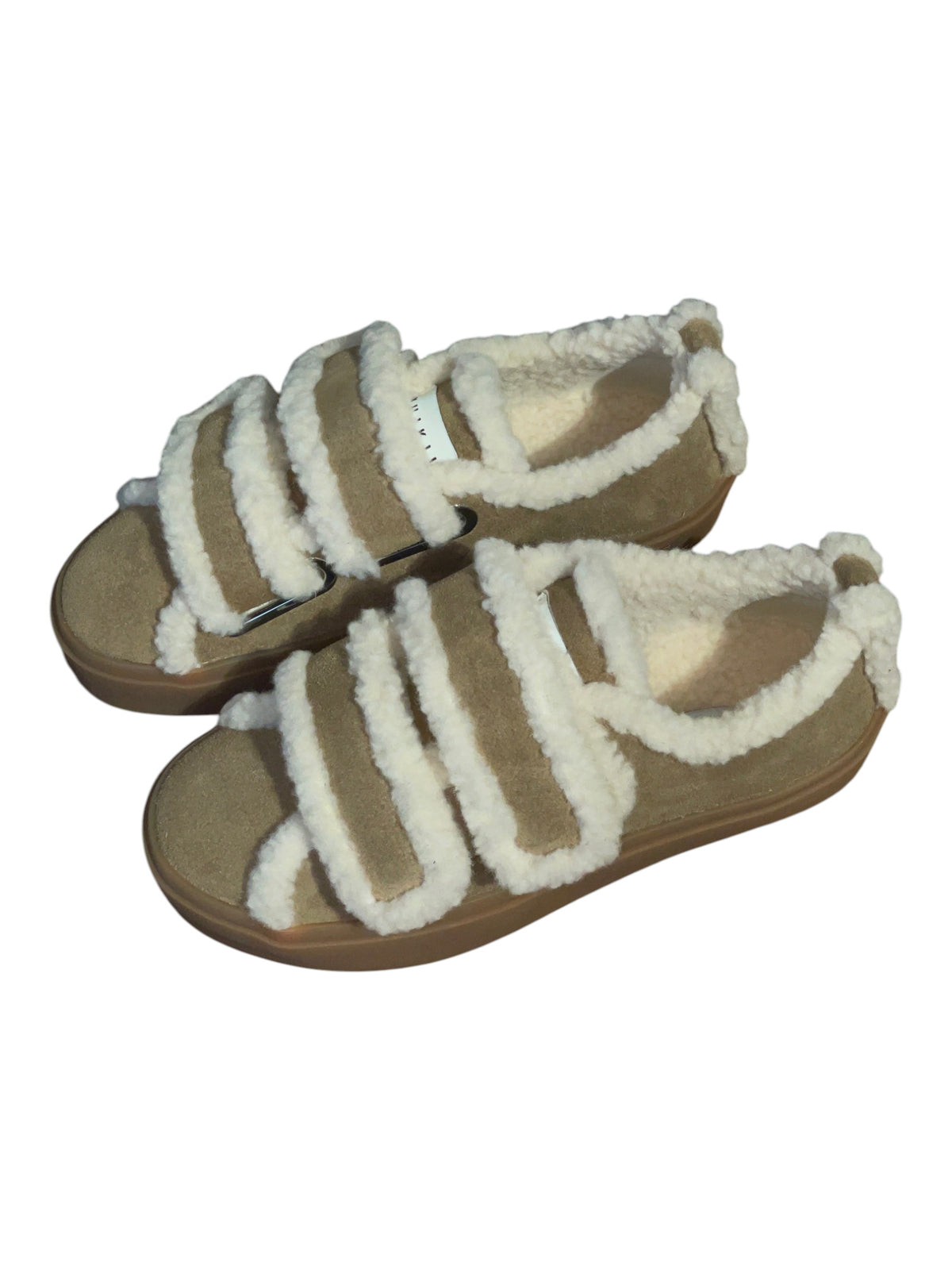 INUIKII Sneaker Shearling low velcro light beige