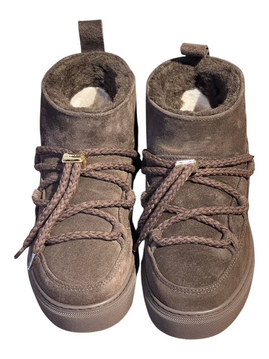 INUIKII Lammfellboots classic low dark brown