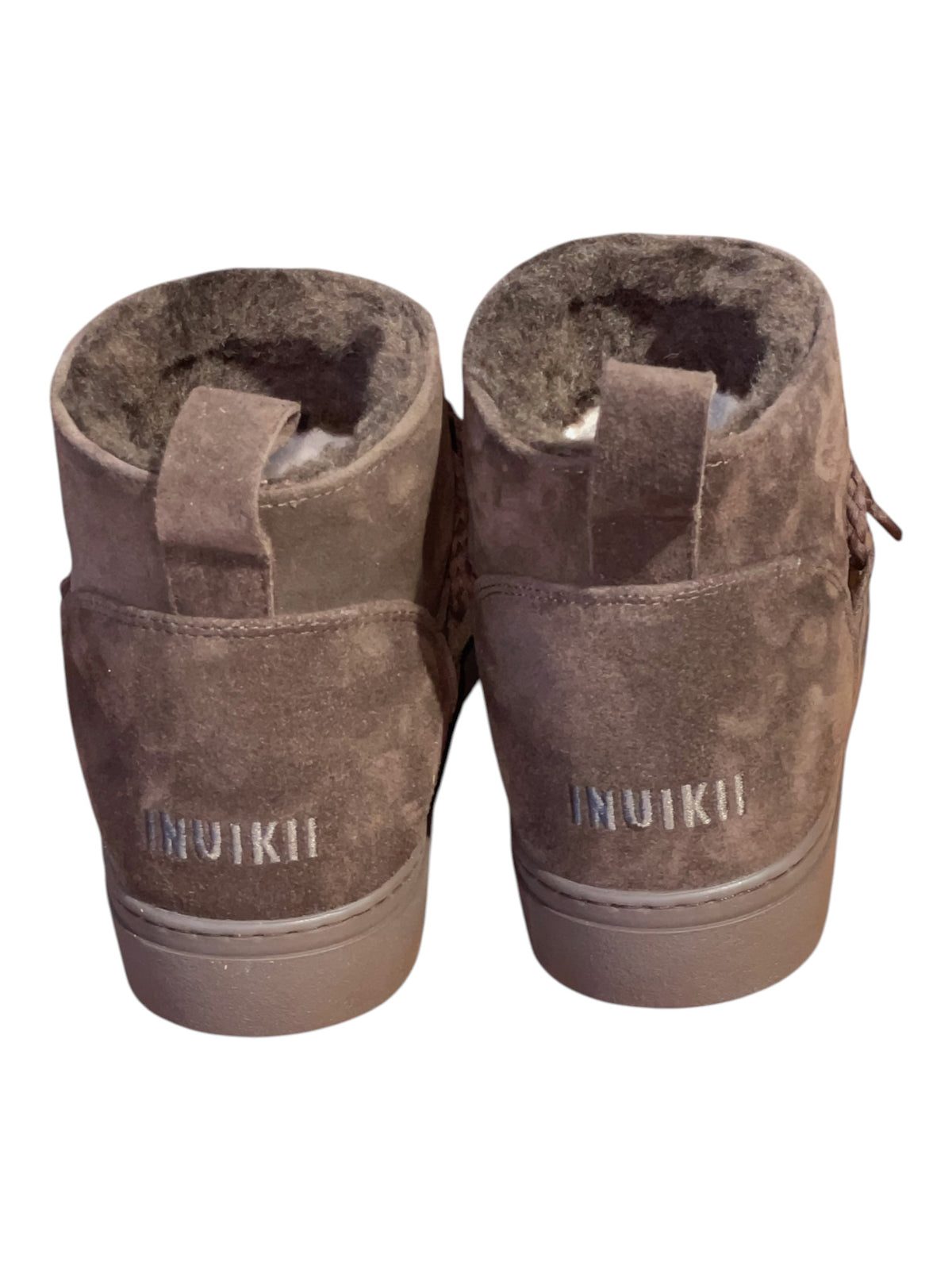 INUIKII Lammfellboots classic low dark brown
