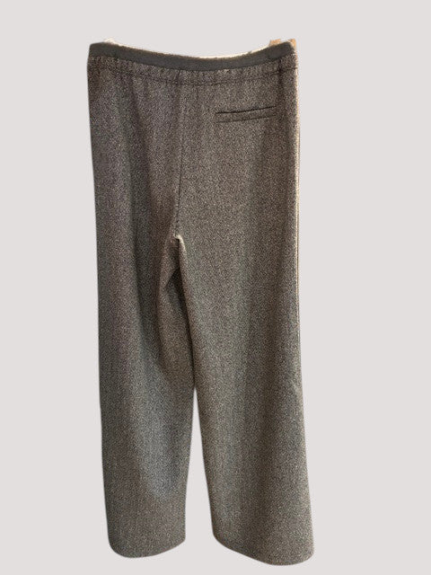 VON & ZU Hose fischgrat schwarz