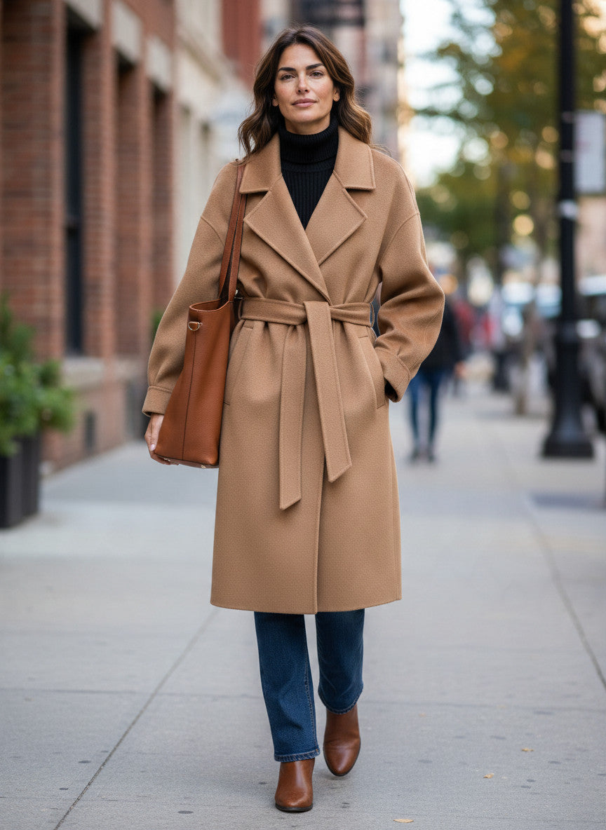 SOSUE Mantel Francesca Taupe