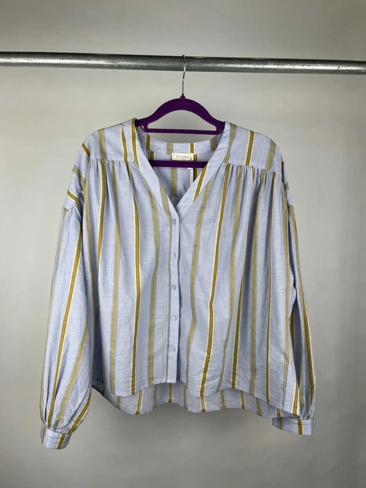 JcSophie Bluse Garner blue beige gestreift