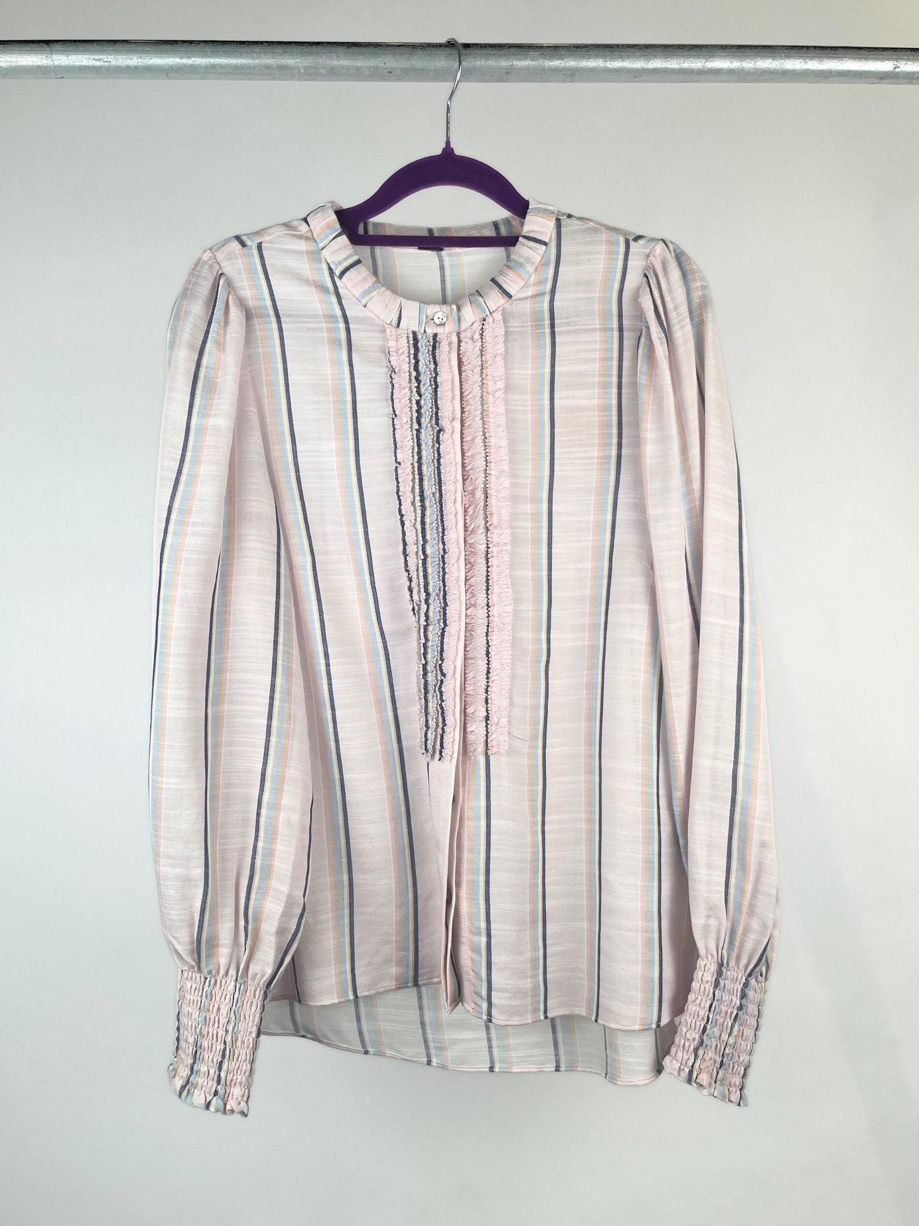 Gustav Bluse Cana rose gestreift